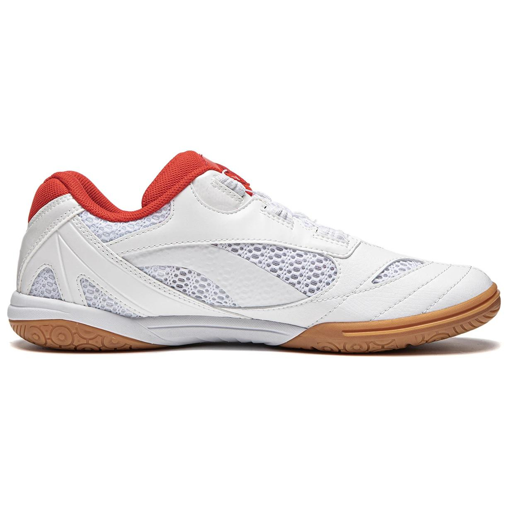 Li Ning Cushioning, Wear Resistant Low top Table Tennis Shoes Unisex White Red Yellow