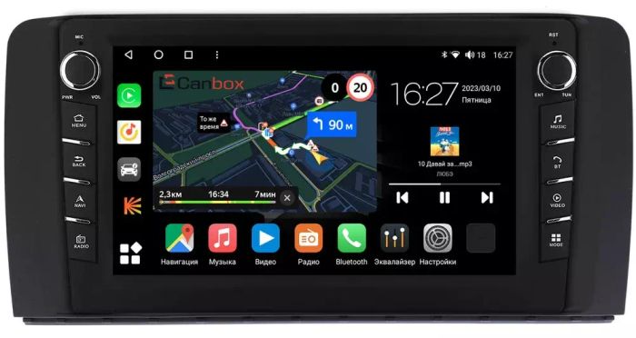 Магнитола для Mercedes-Benz R (W251) 2005-2015 - Canbox 9150 Android 10, Быстрая, CarPlay, 4G SIM-слот