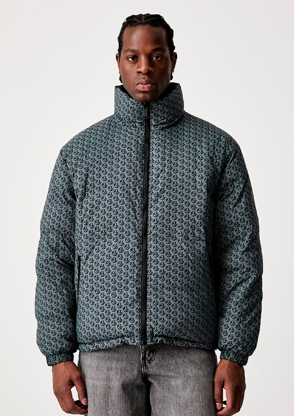 Куртка двусторонняя KARL LAGERFELD JEANS Reg Reversible Aop Puffer