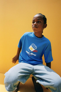 ZARA ФУТБОЛКА SMILEYWORLD®, СИНИЙ
