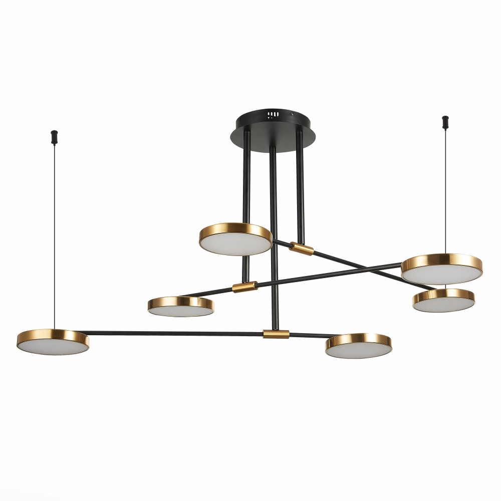 Светильник светодиодный, черный, латунь / белый, FARONE, LED, 7,5