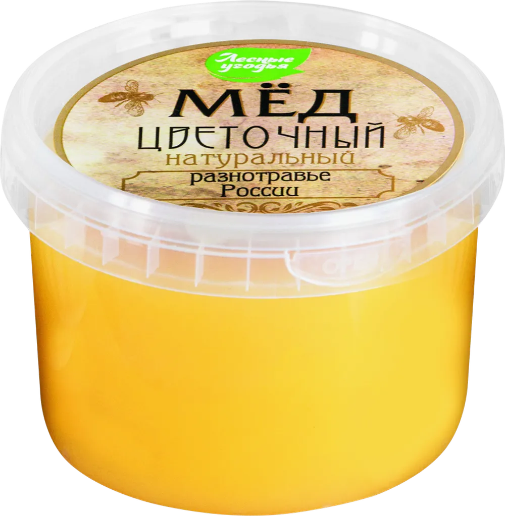 Мед Лесные Угодья разнотравье пл/б 700г