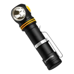 Мультифонарь Armytek Elf C2 Max LR USB-C дальнобойный (тёплый свет) - общий вид с клипсой