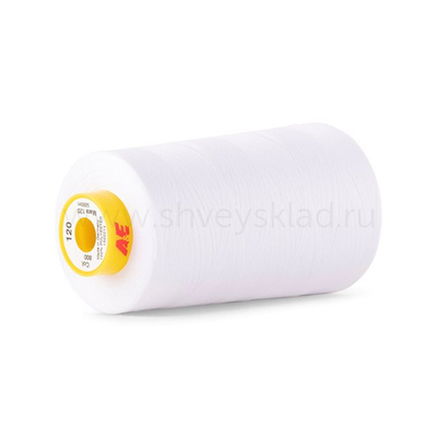 Нитка Gutermann Mara 120 (5000 метров), 1 боб., универсальная | _800 белый (Arta 001)