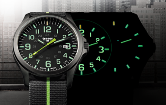Наручные часы Traser P67 OFFICER PRO Gunmetal Black/Lime 107426 (нато)