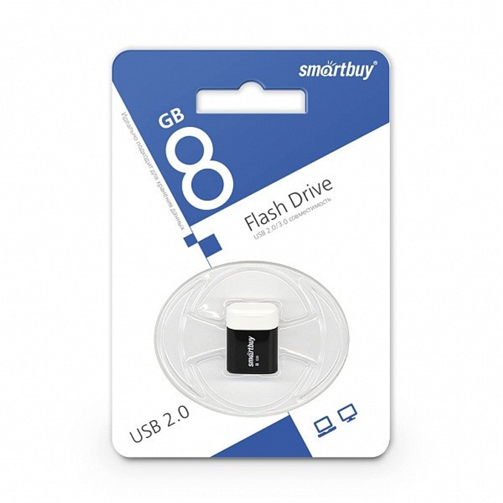 USB флеш накопитель Smartbuy 8GB Lara Black (SB8GBLara-K)