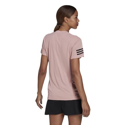 Женская футболка теннисная Adidas Women Club Tennis Tee - wonder mauve/black