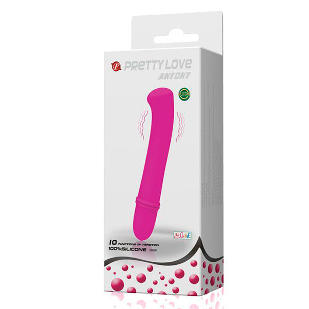 Фиолетовый вибратор 11,7см Pretty Love Antony BI-014193