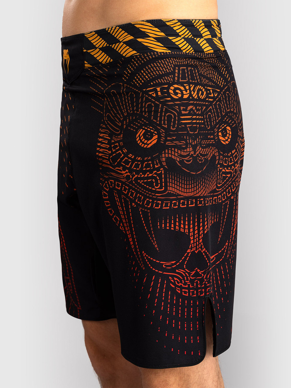 Шорты ММА Venum Quetzal Fury Black/Fury Red/Tangerine