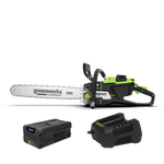 Цепная пила аккумуляторная Greenworks OCS600, 82V, 3,6кВт, 45см, бесщеточная, с АКБ 5Ач и ЗУ (2009607UB)