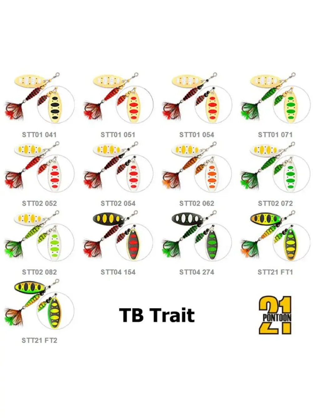 Блесна вертушка TB TRAIT, #1, вес(гр) 6,6, (мм) 30