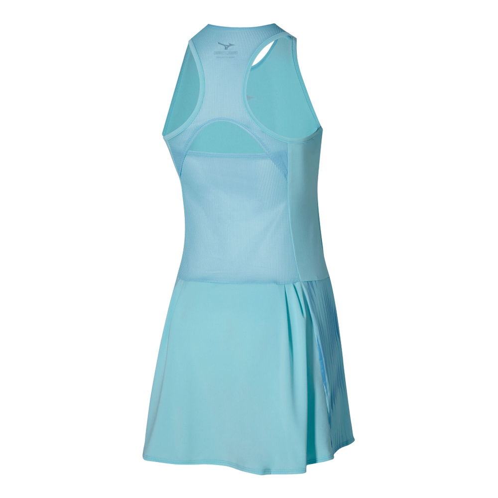 Женская теннисное платье Mizuno Printed Dress Women - Blue, Orange
