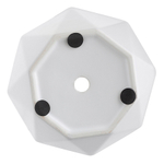 Горшок цветочный rhombus, 13,5 см, матовый белый