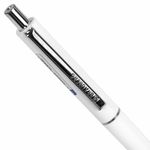 Ручка шариковая автоматическая BRAUBERG X17 WHITE, 1шт, СИНЯЯ, корпус белый, стандартный узел 0,7 мм, линия письма 0,5 мм, 144156