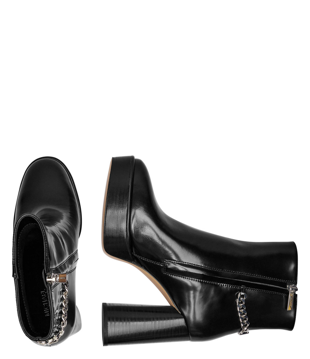 Кожаные ботильоны на каблуке Michael Kors - черный(40F4CLME1L)