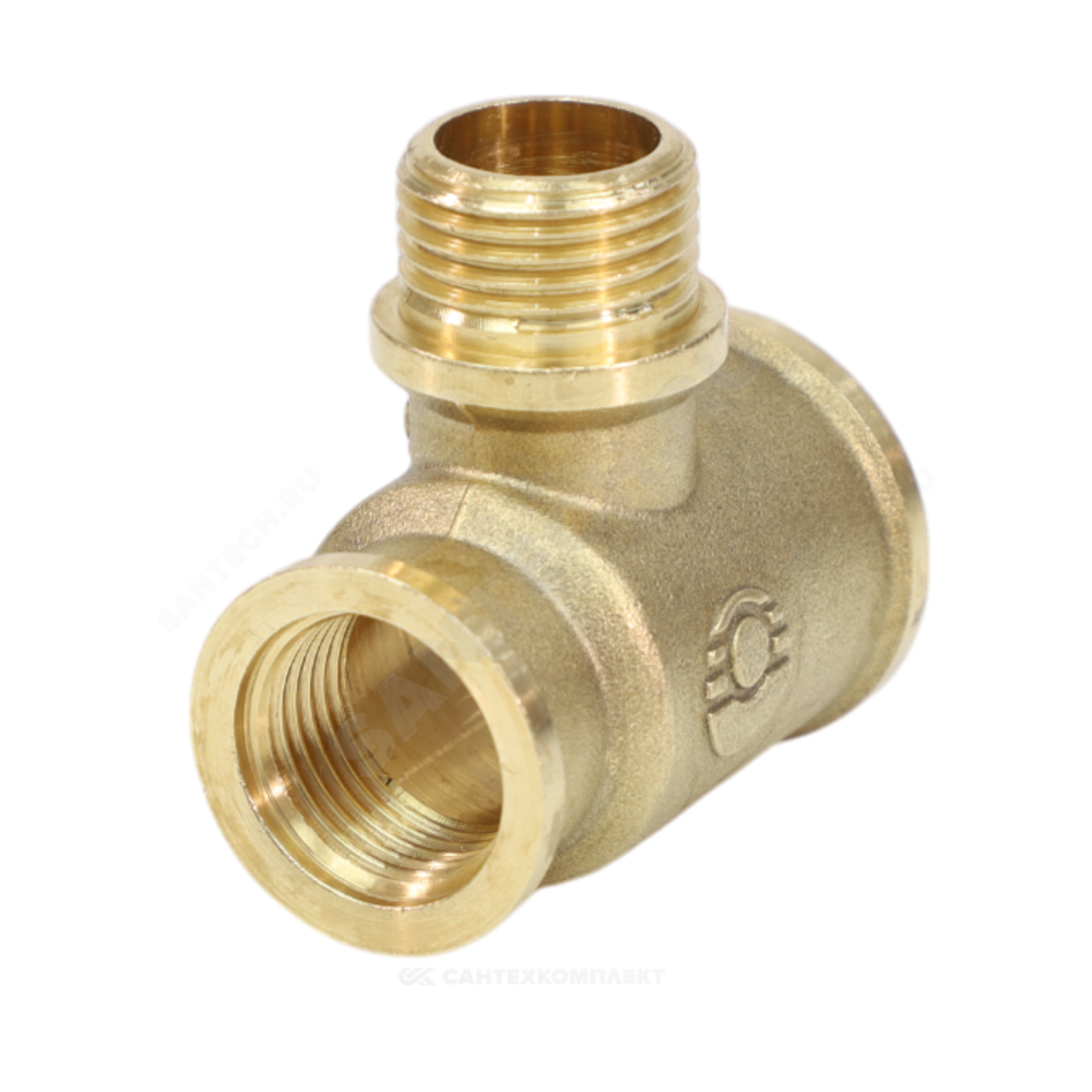 Тройник латунь переходной Ду 20 (3/4") ВР/НР/ВР VALFEX VF.132.L.034