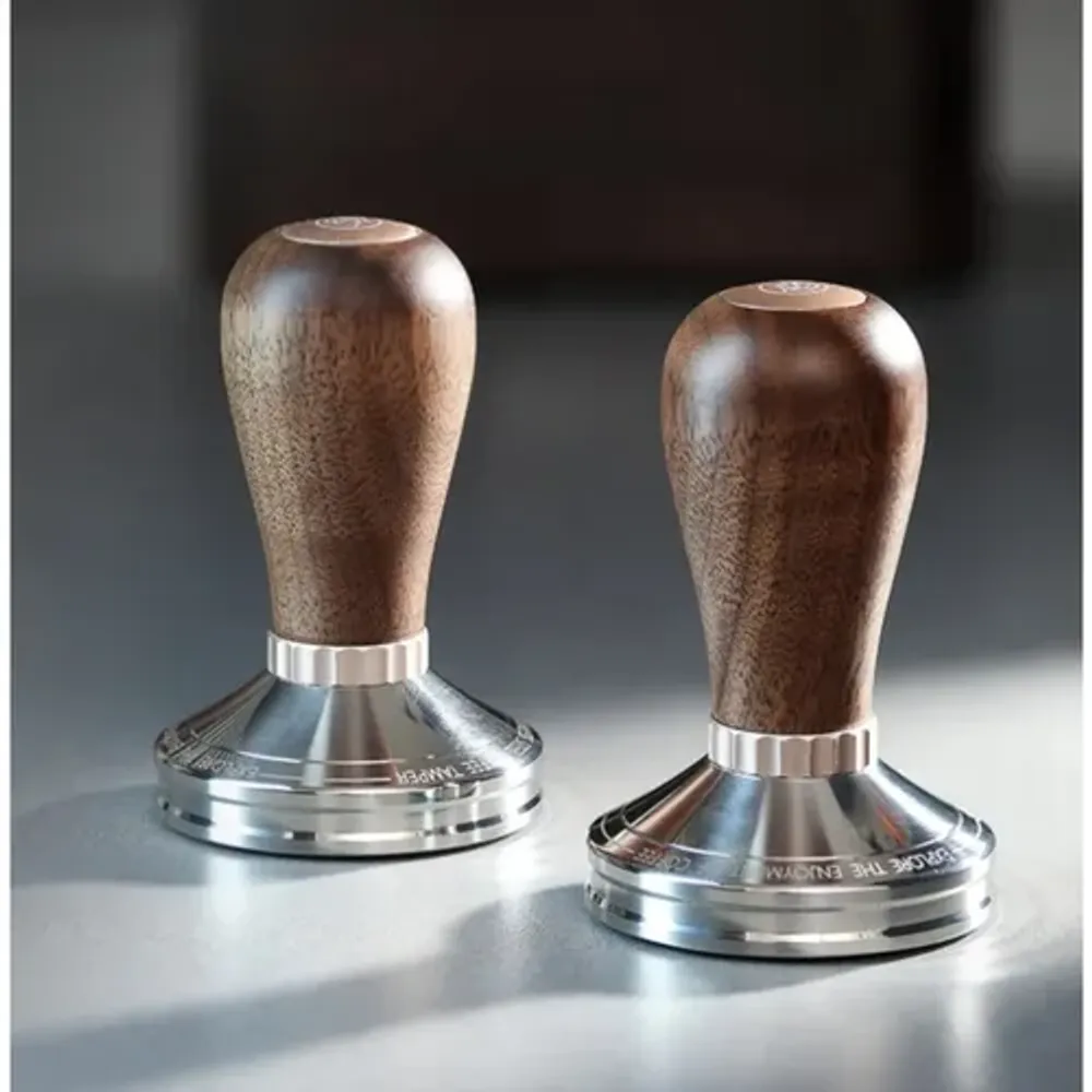 Темпер для кофе d 58 мм h9 см Thunder Tamper нерж. сталь дерев. ручка коричневый ZeroHero