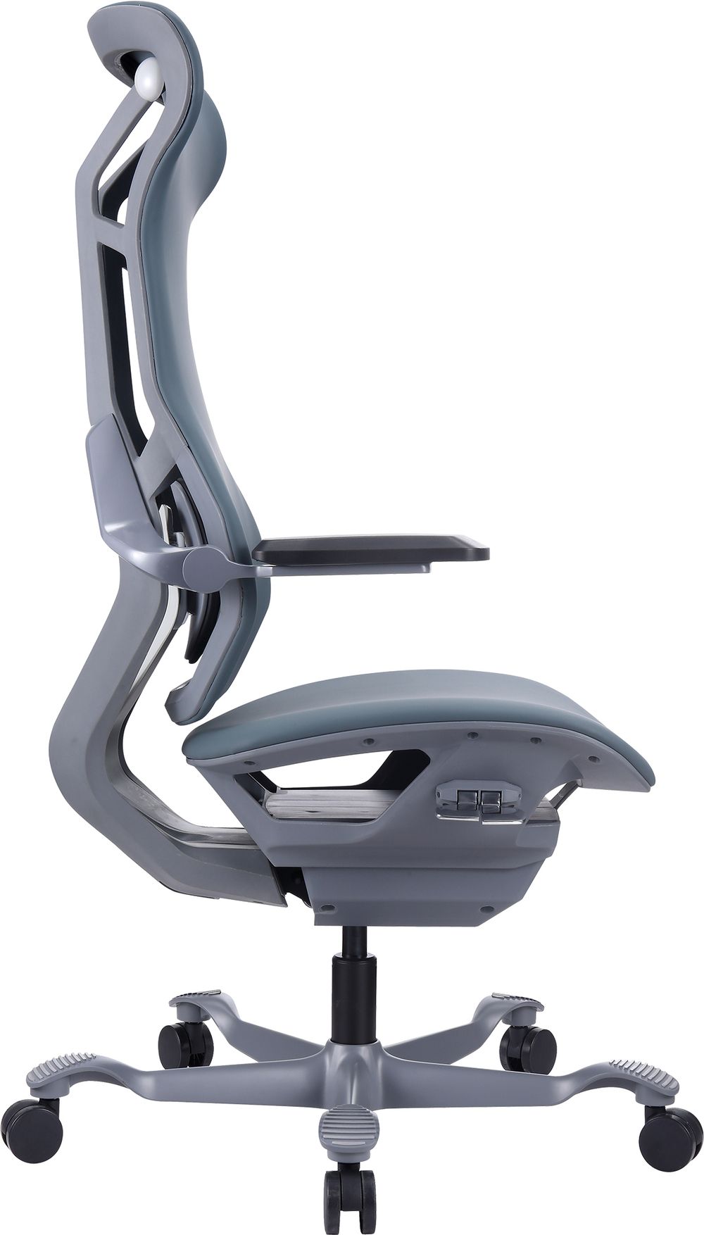 Эргономичное кресло Everprof Atom Grey Экокожа Серый