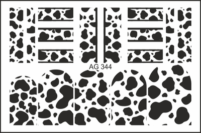 Слайдер-дизайн аэрография AG 344 Пятна, черный