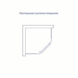 Душевой уголок RGW PA-081 (Матовое-Сатинат, 1200x1200)