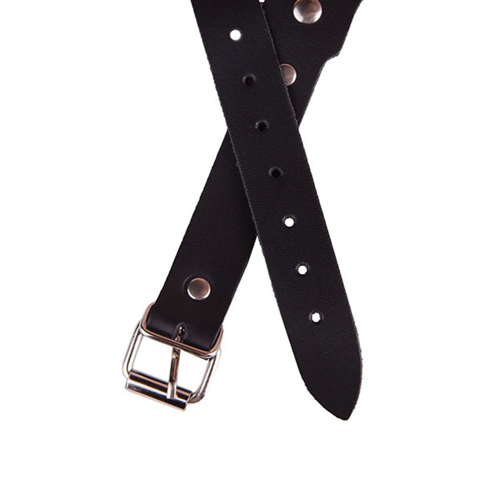 Маска из натуральной кожи с контрастной строчкой по краю Sitabella BDSM Accessories 3175-1