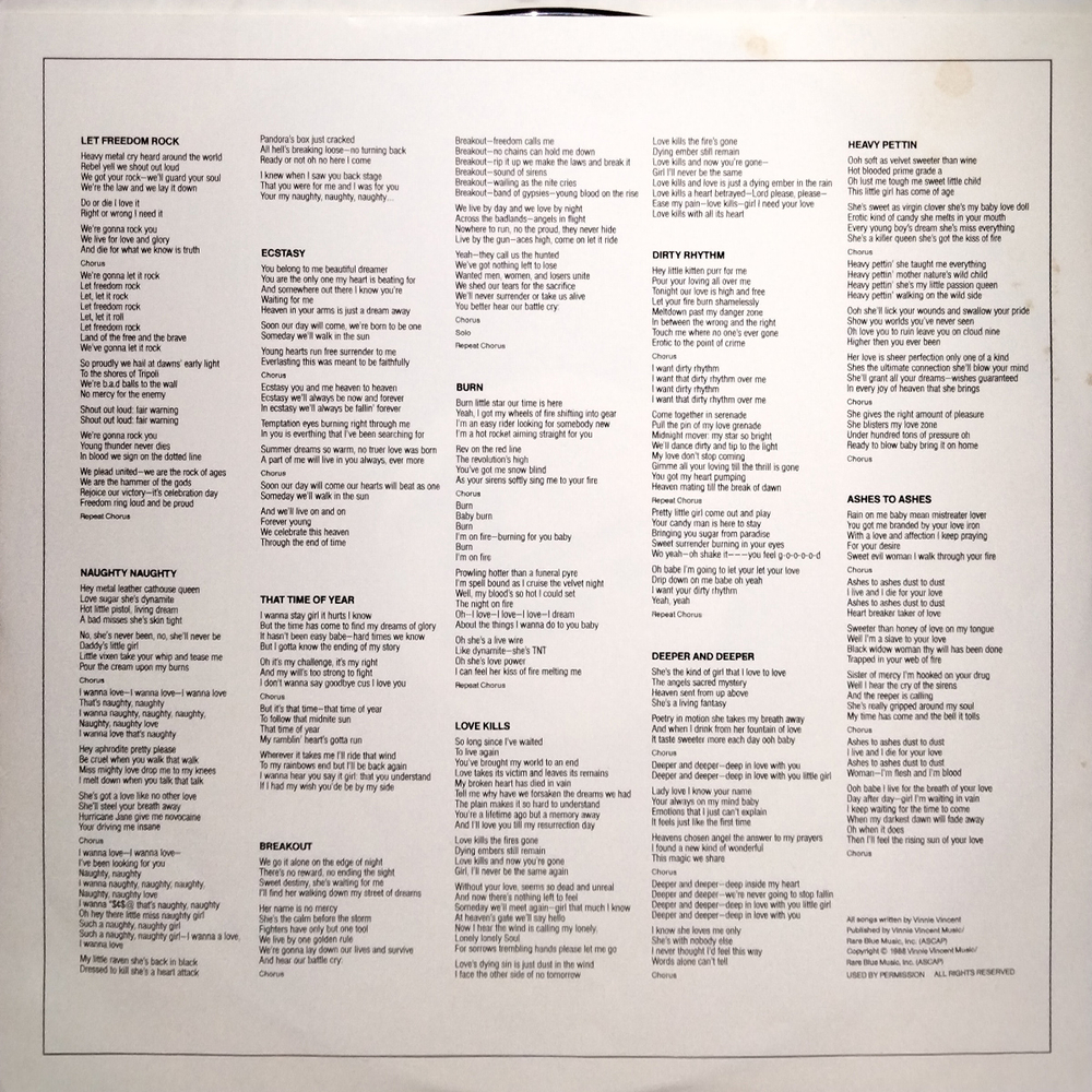 Vinnie Vincent Invasion / All Systems Go (LP)
