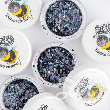 Zoo nail Микс шестигранников "Диско соты" 1338, 2гр