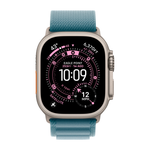 Умные часы Apple Watch Ultra 3 (2025) GPS + Cellular, 49mm, Natural Titanium Case with Light Blue Alpine Loop, M