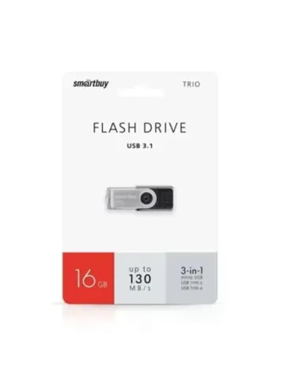 Память USB Flash 16 ГБ TRIO SB16GBTRIO BLACK