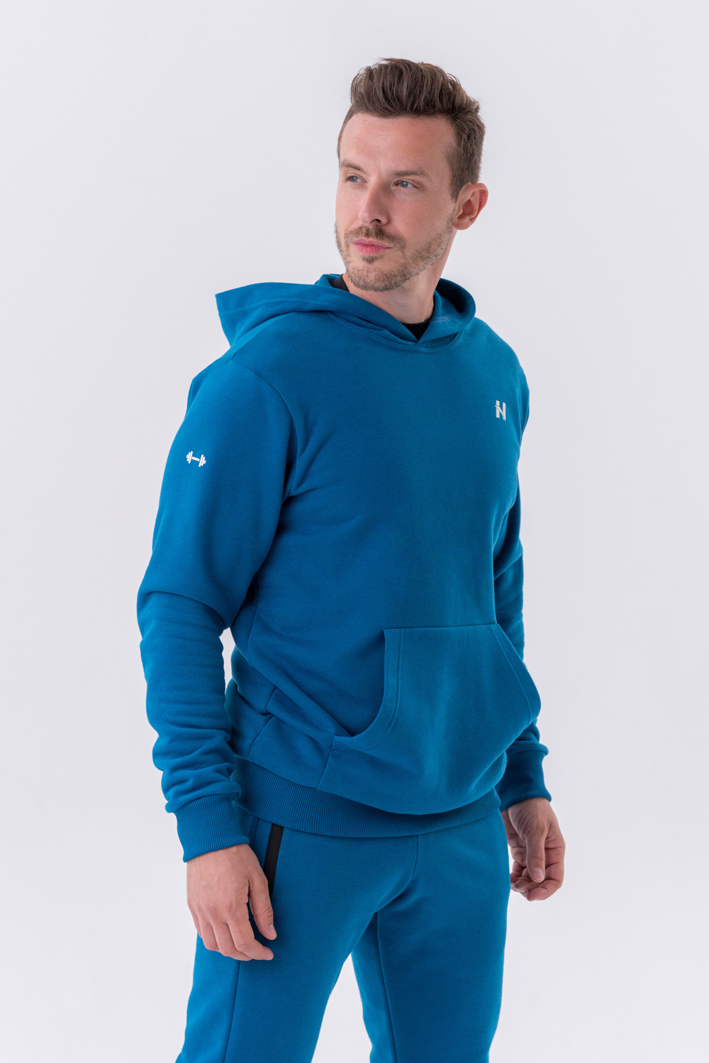 Худи Pull-over Hoodie with a Pouch Pocket 331 Синяя