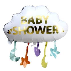 Шар (26""/66 см) Фигура, Облако для Малыша (звезды), 1 шт.Baby shower Г018