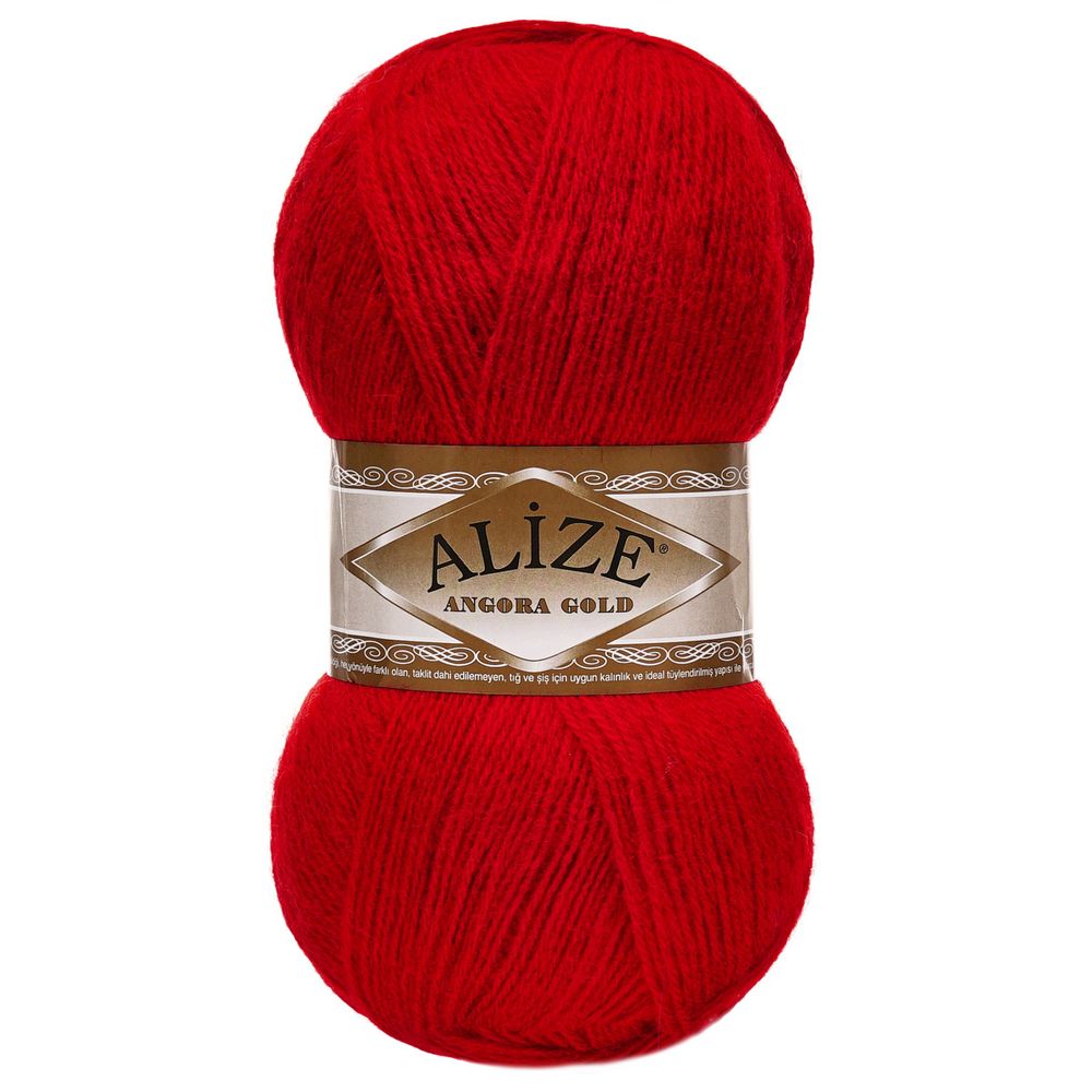 Пряжа Alize (Ализе) Angora Gold / уп.5 мот. по 100 г, 550м, 106 красный A