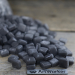 Стеклянная мозаика FLORY12 AW069 12x12 мм серого цвета ArtWorker