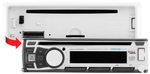 Магнитола Boss Audio Marine MR762BRGB, 60 Вт х4, белый