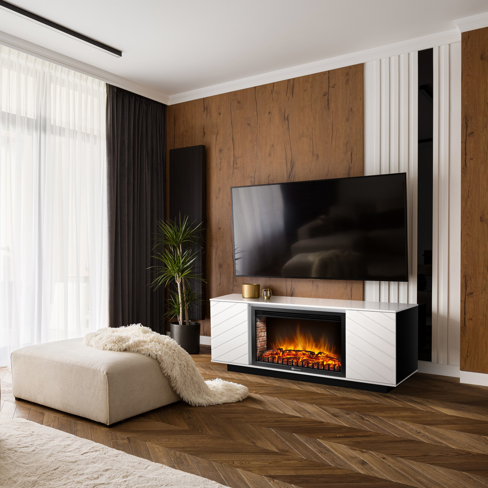 Портал Firelight Como 30 белый, черный, р/в