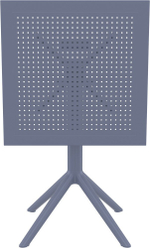 Стол пластиковый складной Siesta Contract Sky Folding Table 60, темно-серый