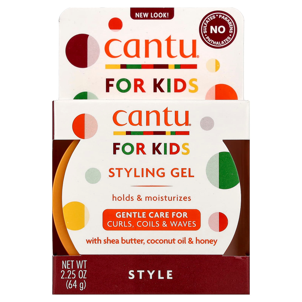 Cantu, для детей, гель для укладки, для локонов, кудрей и волн, 64 г (2,25 унции)