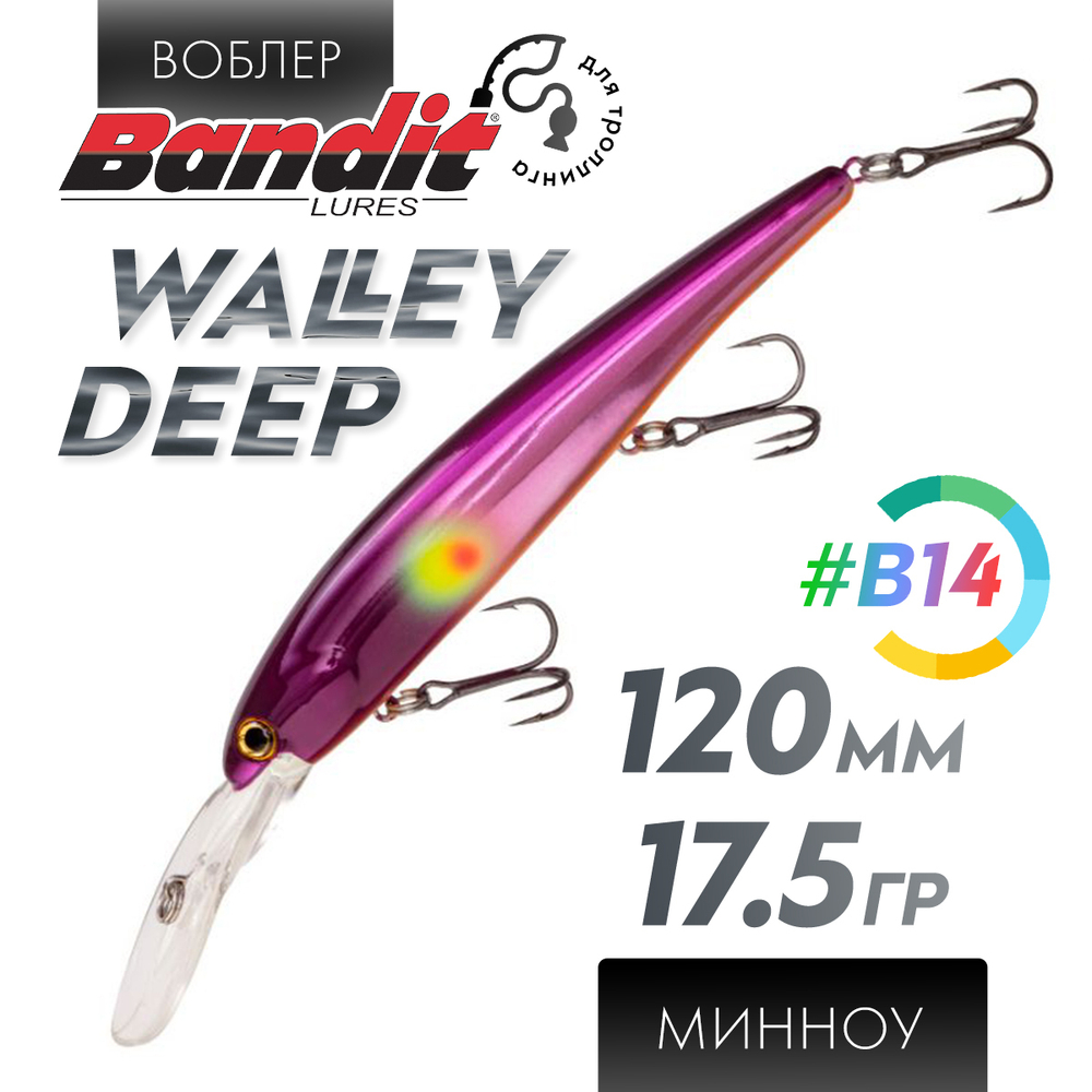 Воблер Bandit Walleye Deep (120мм, 17.5гр)