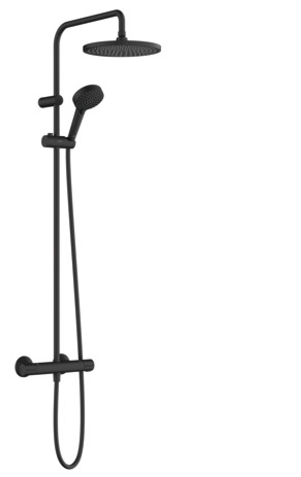Душевая система Hansgrohe Vernis Blend 240 1jet EcoSmart с ом матовый чёрный 26428670