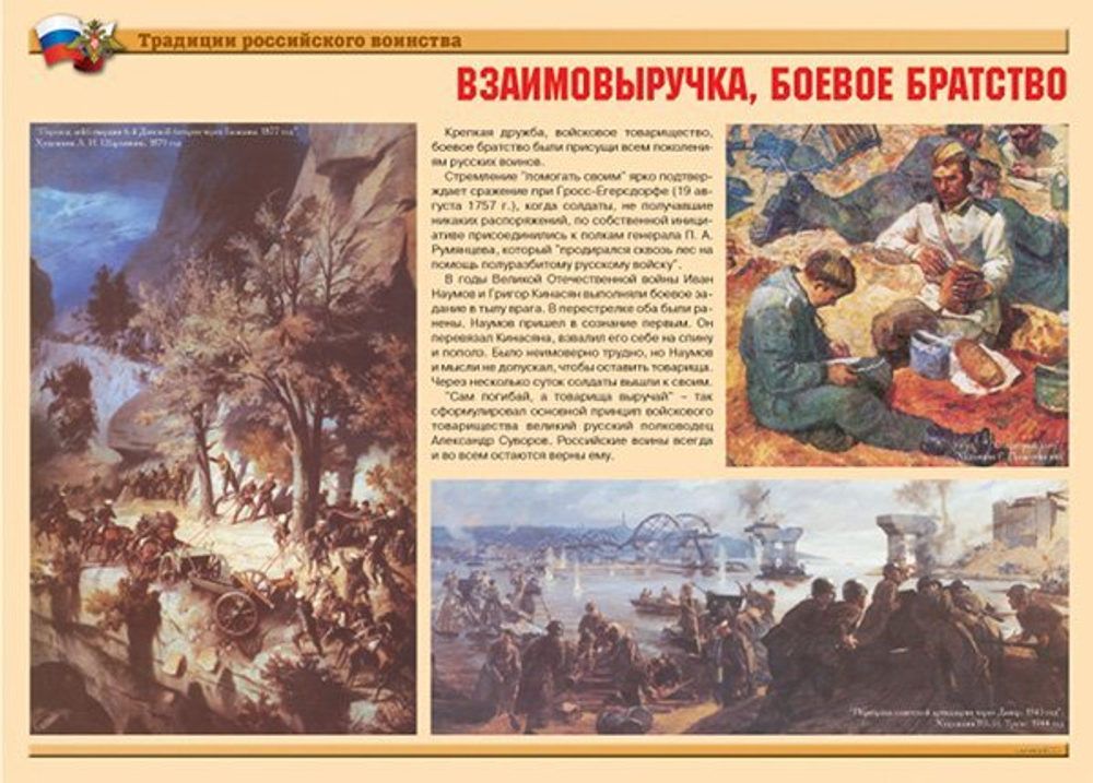 Плакаты "Традиции российского воинства" (10 пл. ф.А3)