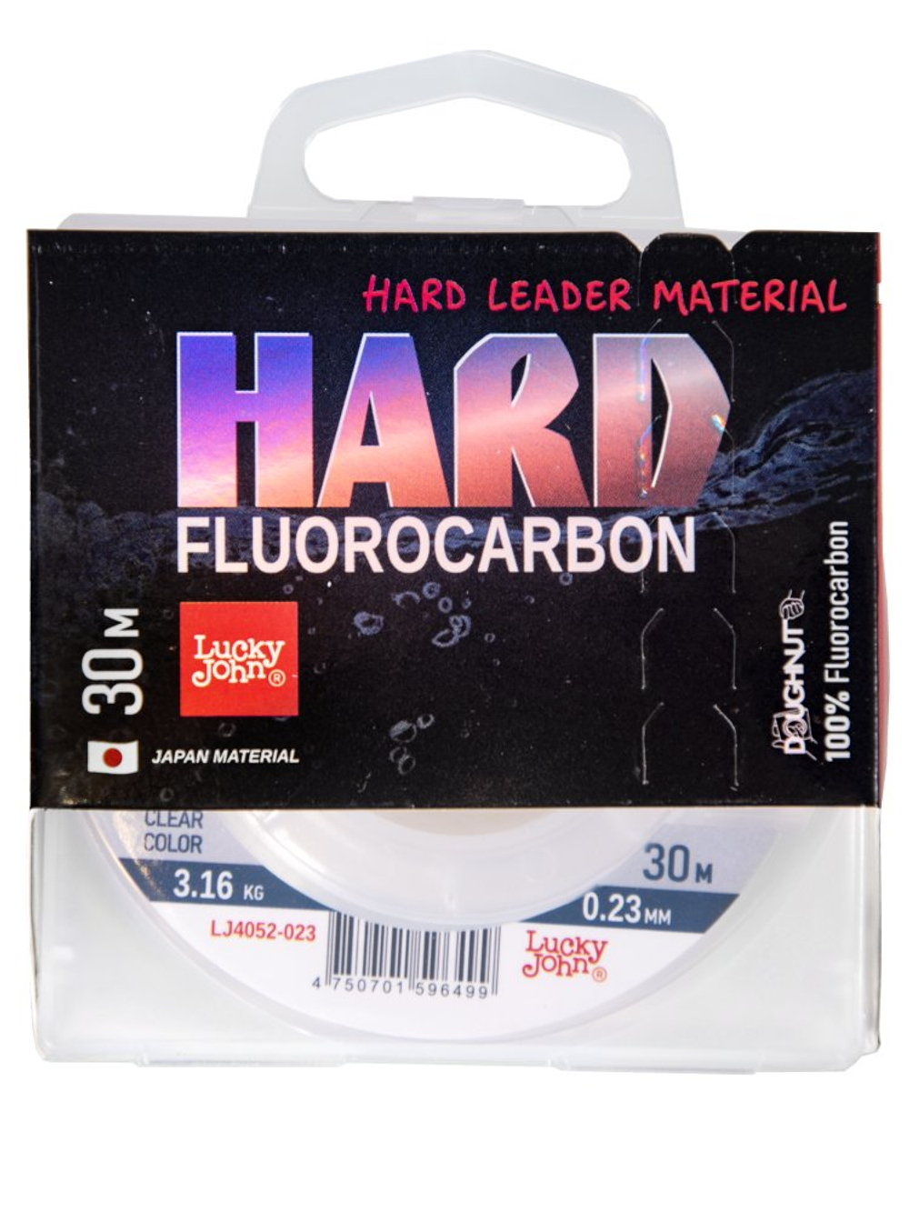 Леска LUCKY JOHN Fluorocarbon Hard 0.23 мм / 30 м