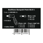Набор Kraftform Kompakt Pistol RA-R 1 WERA 05051535001
