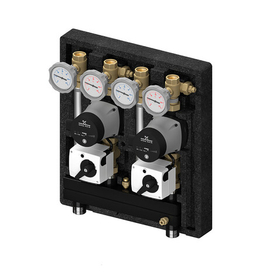 Насосно-смесительный модуль Meibes Kombimix 2MK с насосом Grundfos UPM3 70, без сервоприводов