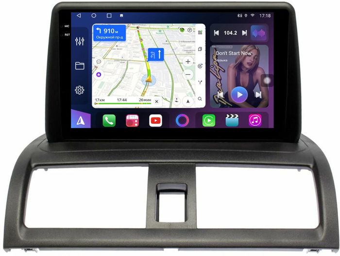 Магнитола для Honda Accord 7 2003-2008 (рамка наверх) - FarCar S500-TS20 монитор 9.5" 2K QLED на Android 14, Быстрейшая, CarPlay, 4G SIM-слот