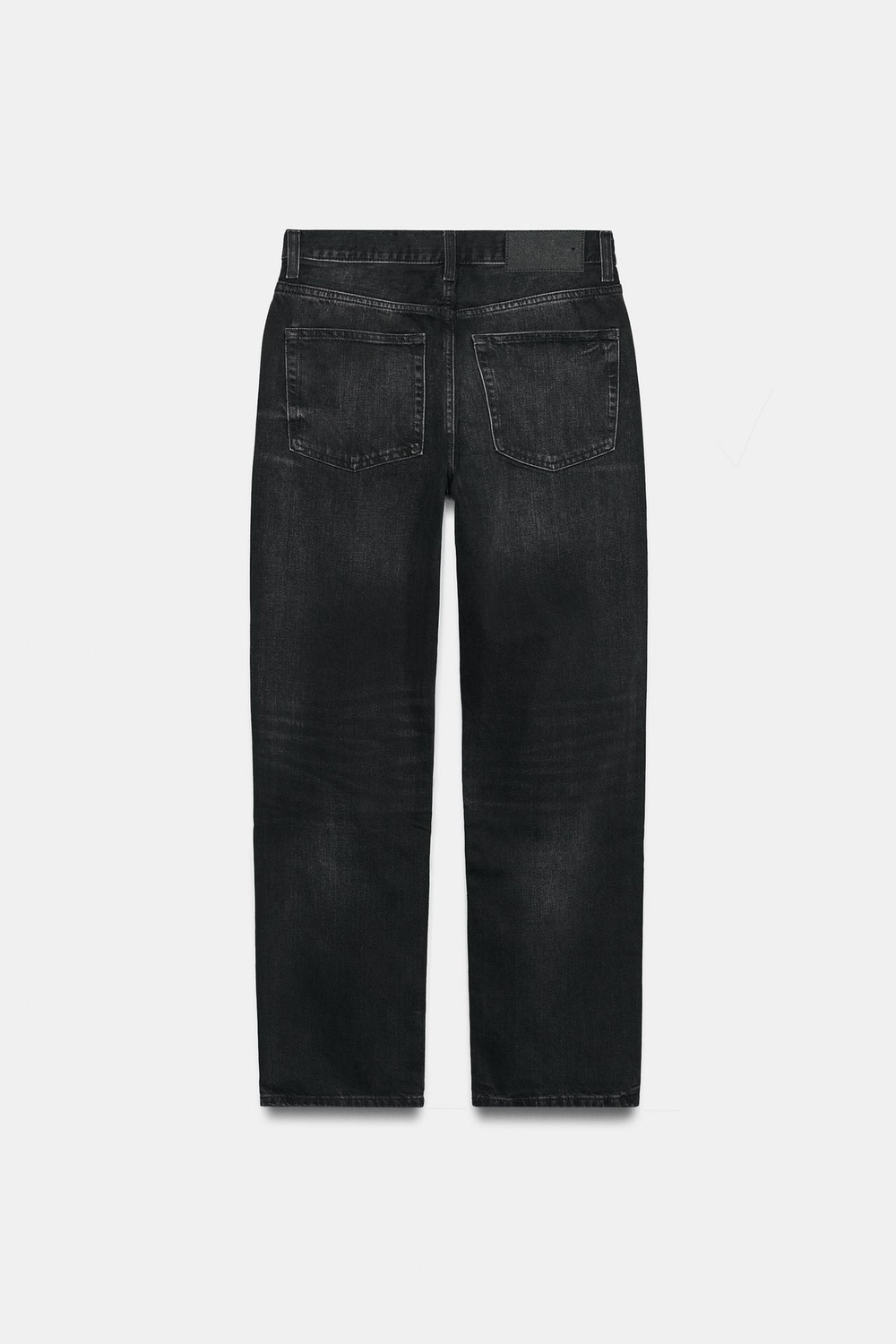 ZARA ДЖИНСЫ TRF STRAIGHT СО СРЕДНЕЙ ПОСАДКОЙ, ЧЕРНЫЙ