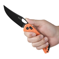 Нож складной SRM 9201-PJ Retriever Black (8Cr13MoV, Orange FRN)