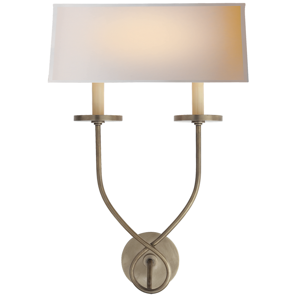 Настенный светильник Visual Comfort Symmetric Twist Double Sconce (Open Box)