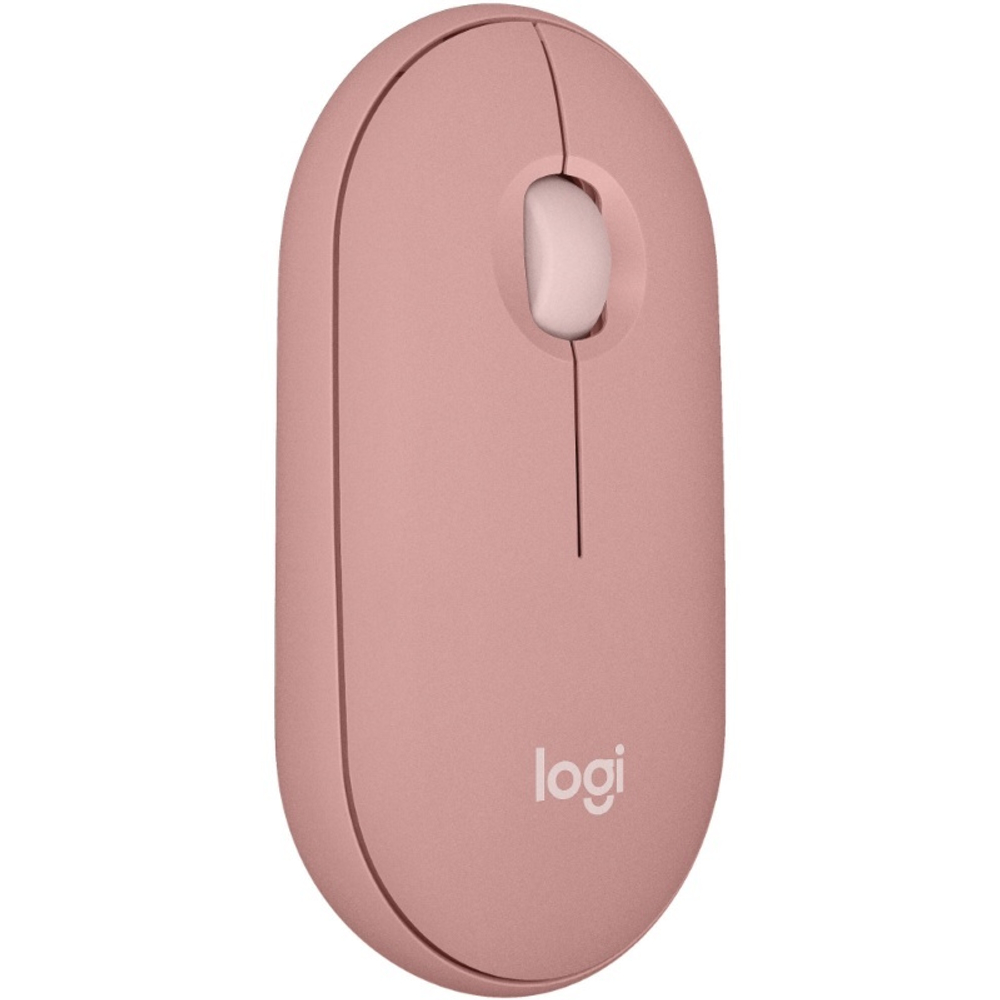 Мышь Logitech M350 Pebble Rose (беспроводная 2.4 GHz, Bluetooth) Бесшумная