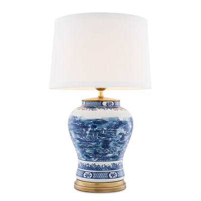 Лампа настольная Table Lamp Chinese Blue арт.112085