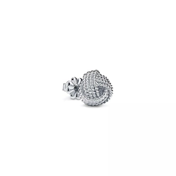 Серьги- узелки из серебра 925 , Tiffany💜Twist - В наличии